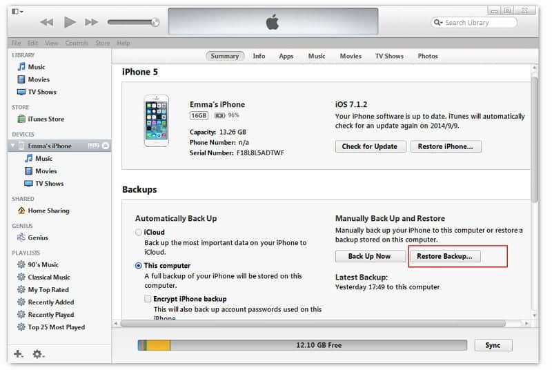 Fix iPhone Keeps Restarting Using iTunes