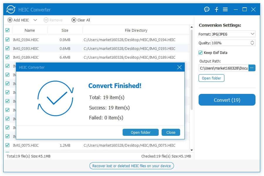 Convert HEIC to Android
