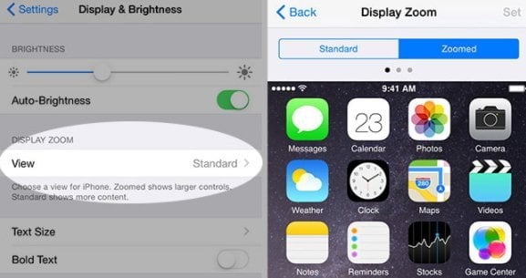 Fix iPhone Won't Rotate with Adjusting Display Zoom Factor