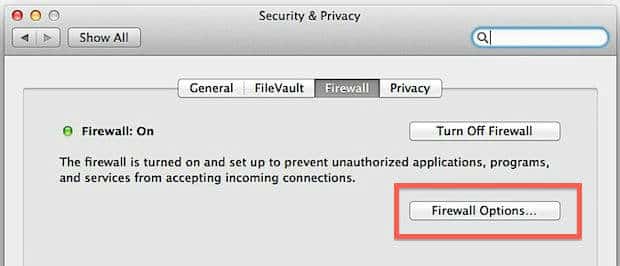 Disable Security/Firewall Features