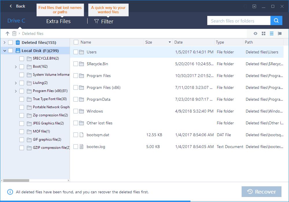 Scan Disk with EaseUS Data Recovery