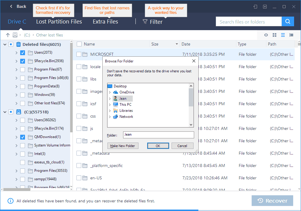 fix cannot open volume for direct access with EaseUS