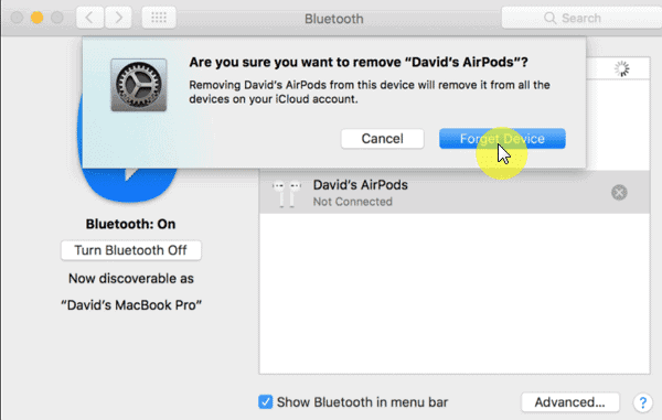 forget airpods on mac