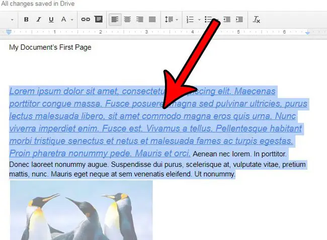 how to Strikethrough Google Docs