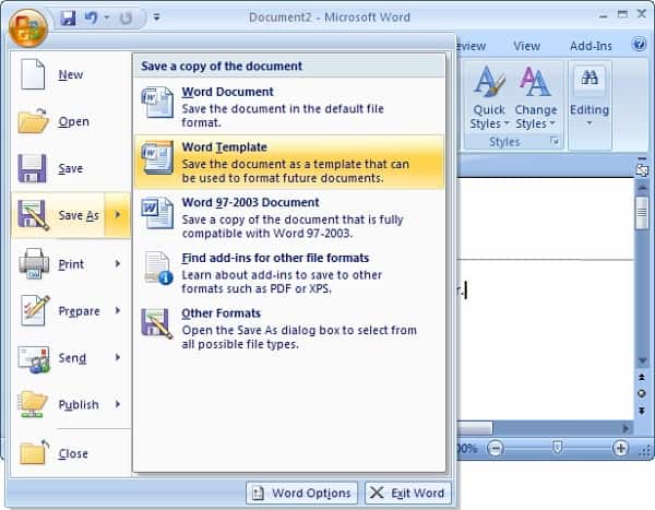 how to unlock a word document on Word 2007