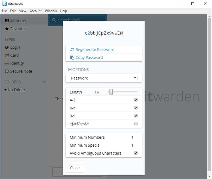 Bitwarden Review  - Password Generate