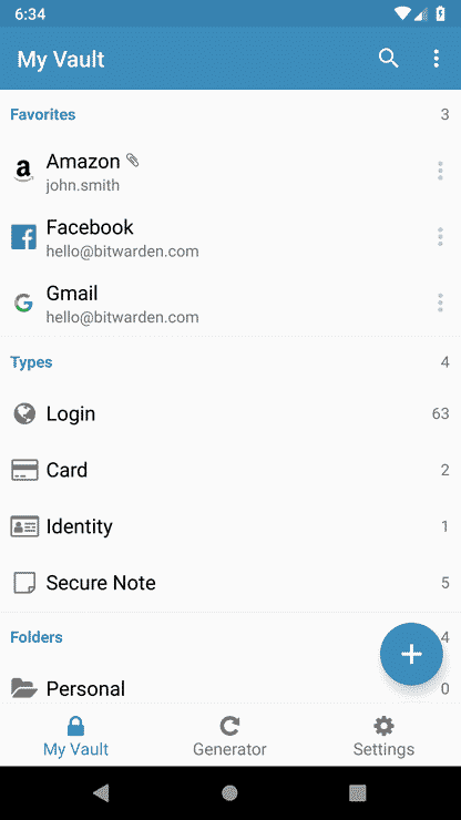 Bitwarden on Android