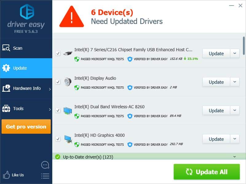 Fix NDIS.SYS failed Error wth Driver Easy