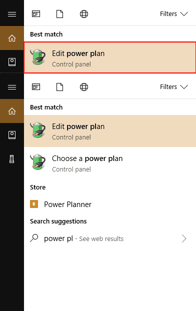 Edit Power Plan