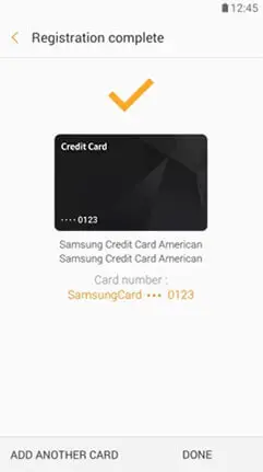 Readd Credit Card to Samsung Pay