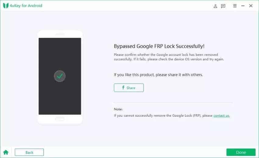 Remove Samsung FRP Lock via 4uKey for Android