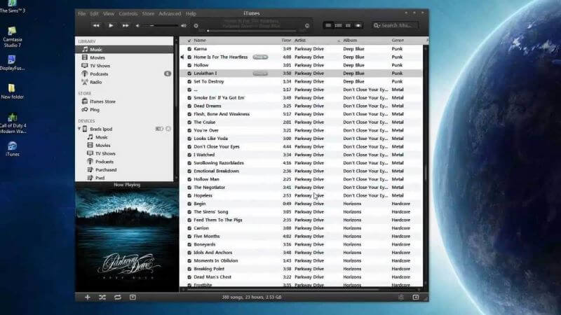 activate iTunes Dark Mode on a Windows computer