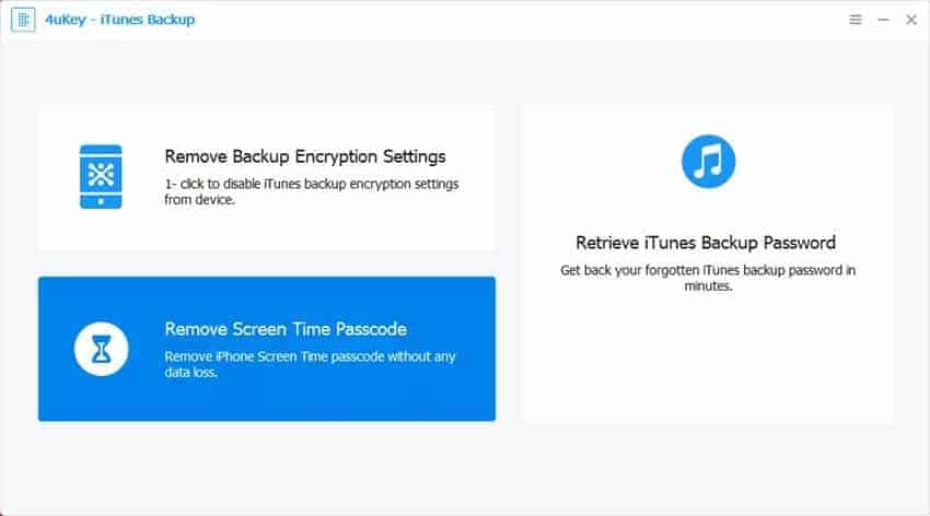 Tenorshare 4uKey - iTunes Backup