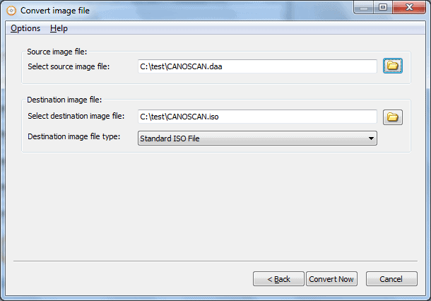 Using AnyBurn to convert IMG to ISO