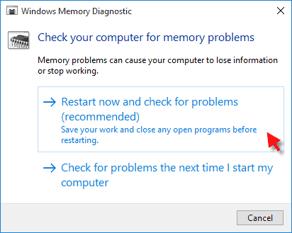 Fixing Page_Fault_In_Nonpaged_Area by Memory Diagnostics