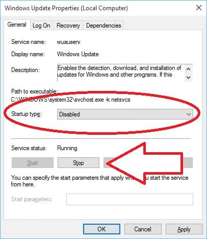 Disable Updates for Windows to fix Modern Setup Host that Stopped Working