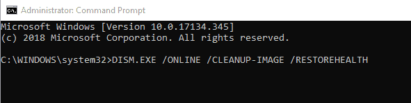 DISM.exe /Online /Cleanup-image /Restorehealth