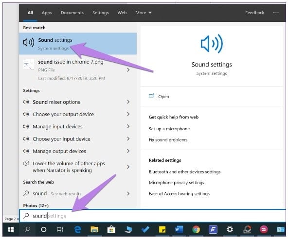 Windows Sound Settings