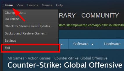 Restart the Steam Client to fix VAC Was Unable to Verify Your Game Session 