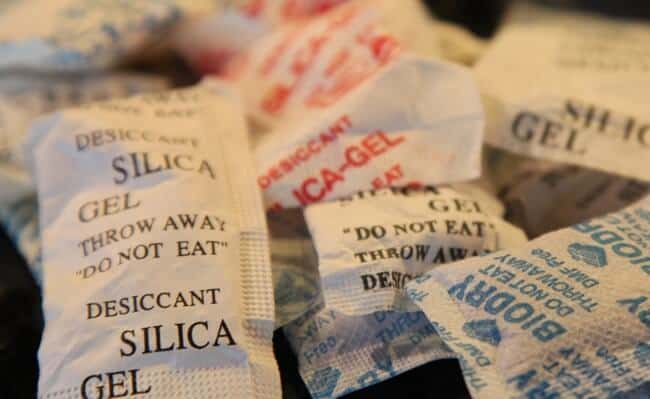 Use Silica gel bags