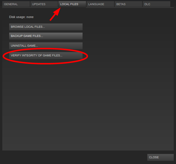 Verify the files of the game to fix VAC Was Unable to Verify Your Game Session 