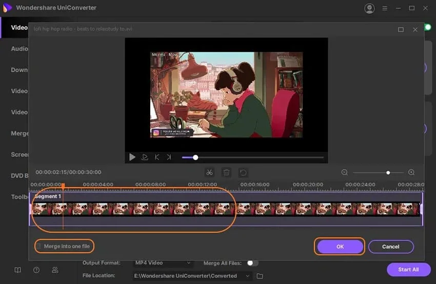 Trim Video's Length to Compress Video for Email