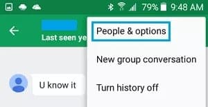 how to block text messages on Samsung using Google Hangouts