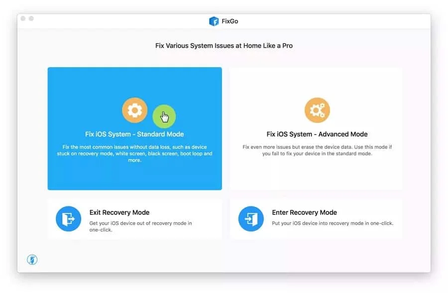 iToolab FixGo - Fix IOS System