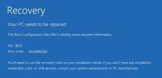 0xc0000185 Error