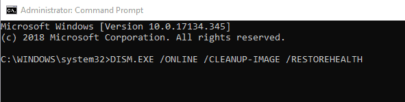 DISM.exe /Online /Cleanup-image /Restorehealth