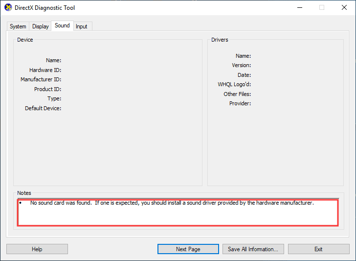 Fix Windows 10 dxgkrnl.sys BSOD error with DirectX Diagnostic Tool