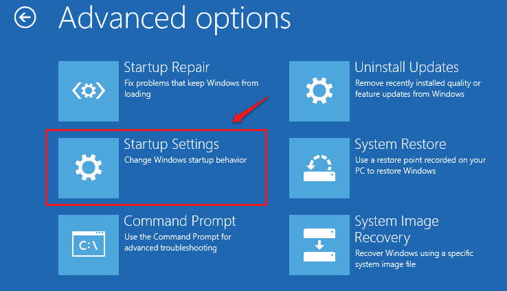 Restart to Safe Mode to Fix Stop Code Video TDR Failure on Windows 10