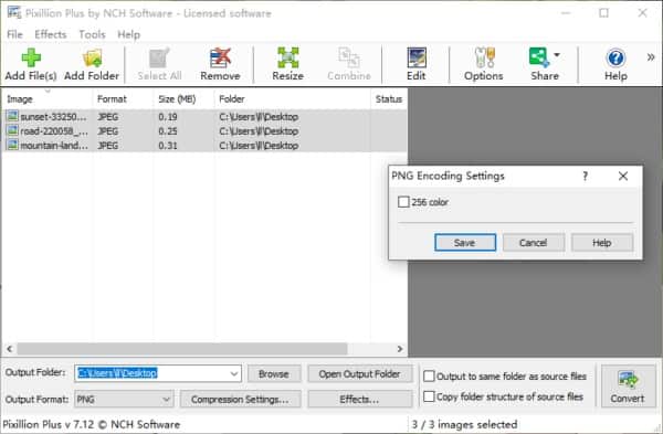 adjust compression and encoder parameters