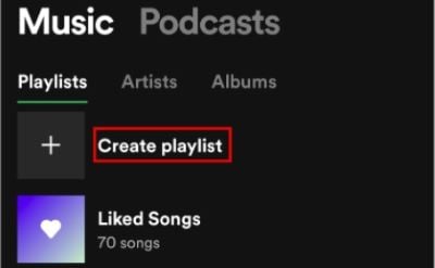 Spotify Create Playlist