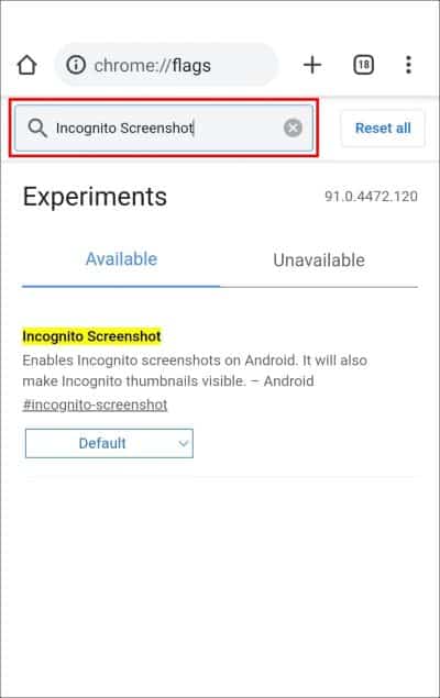 Incognito Screenshot