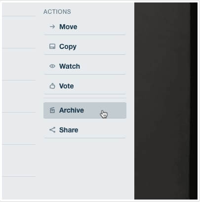 Archive Trello