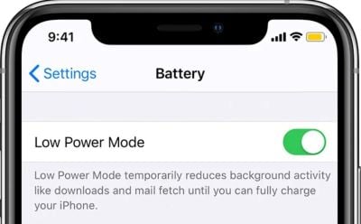 Turn off Low Power Mode