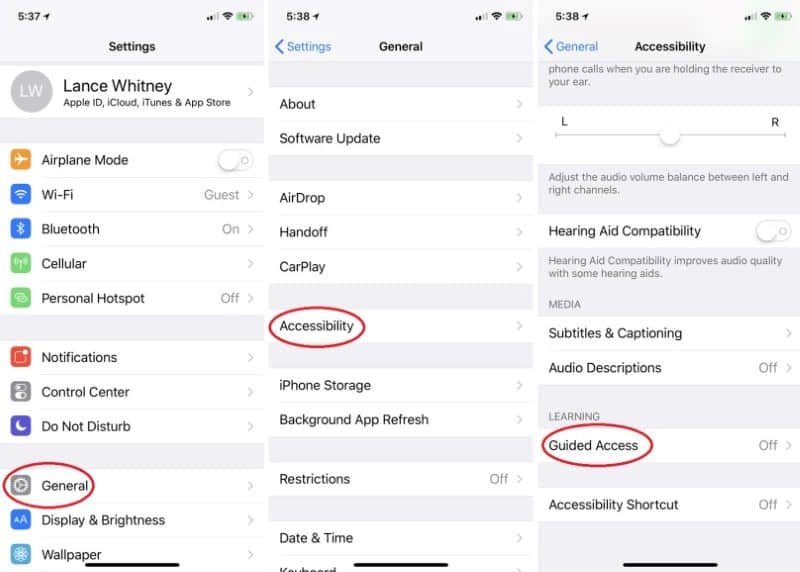 Settings > General > Accessibility