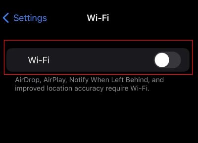 Enable Wi-Fi