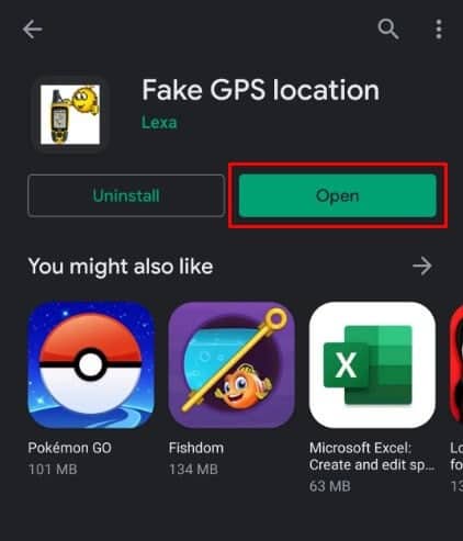 Fake GPS location